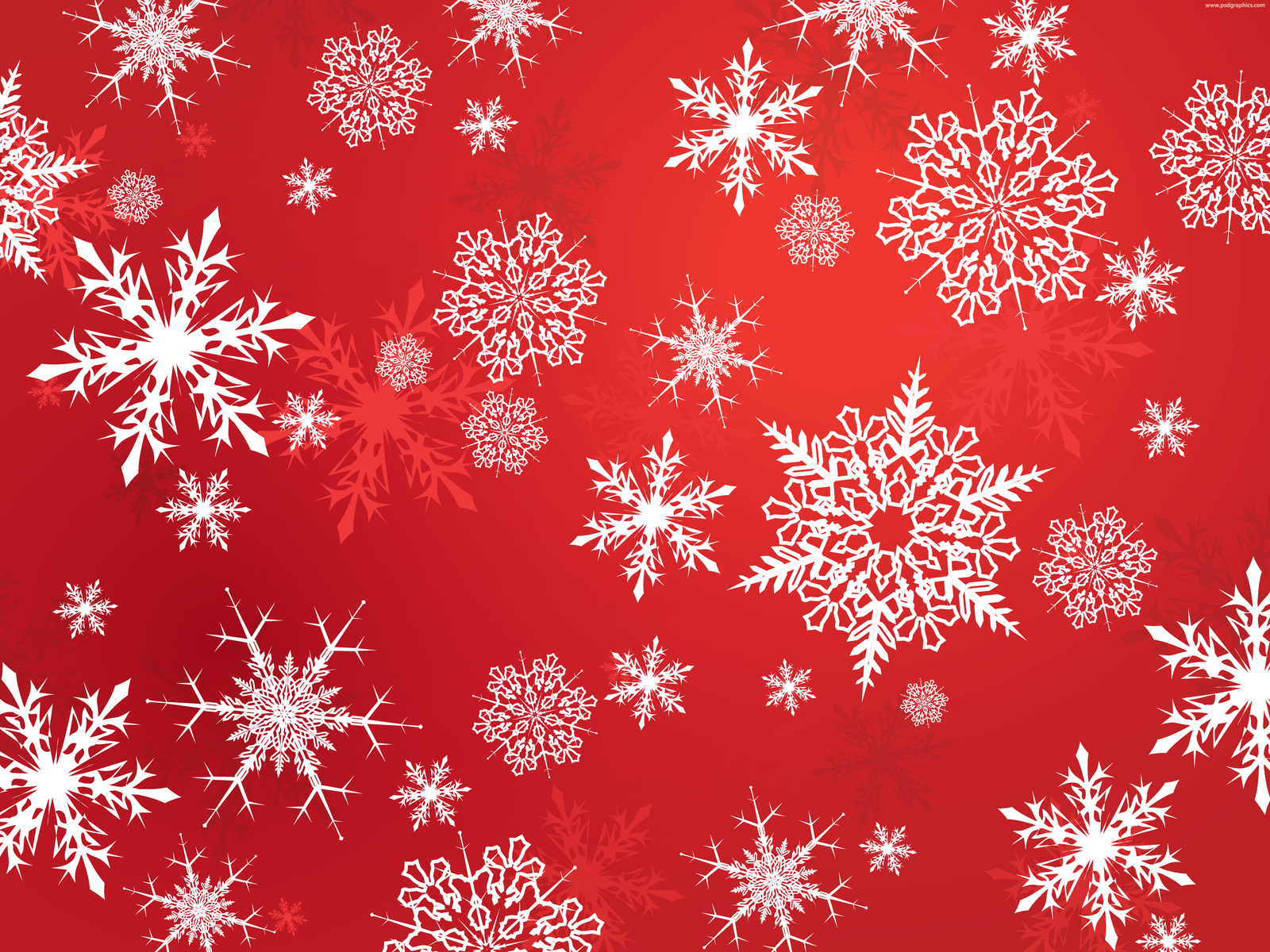 Vector Snowflakes Background PSDGraphics