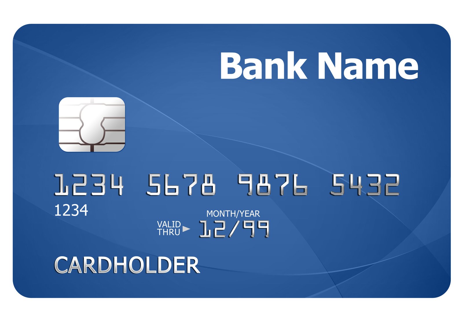 Credit card template PSDGraphics