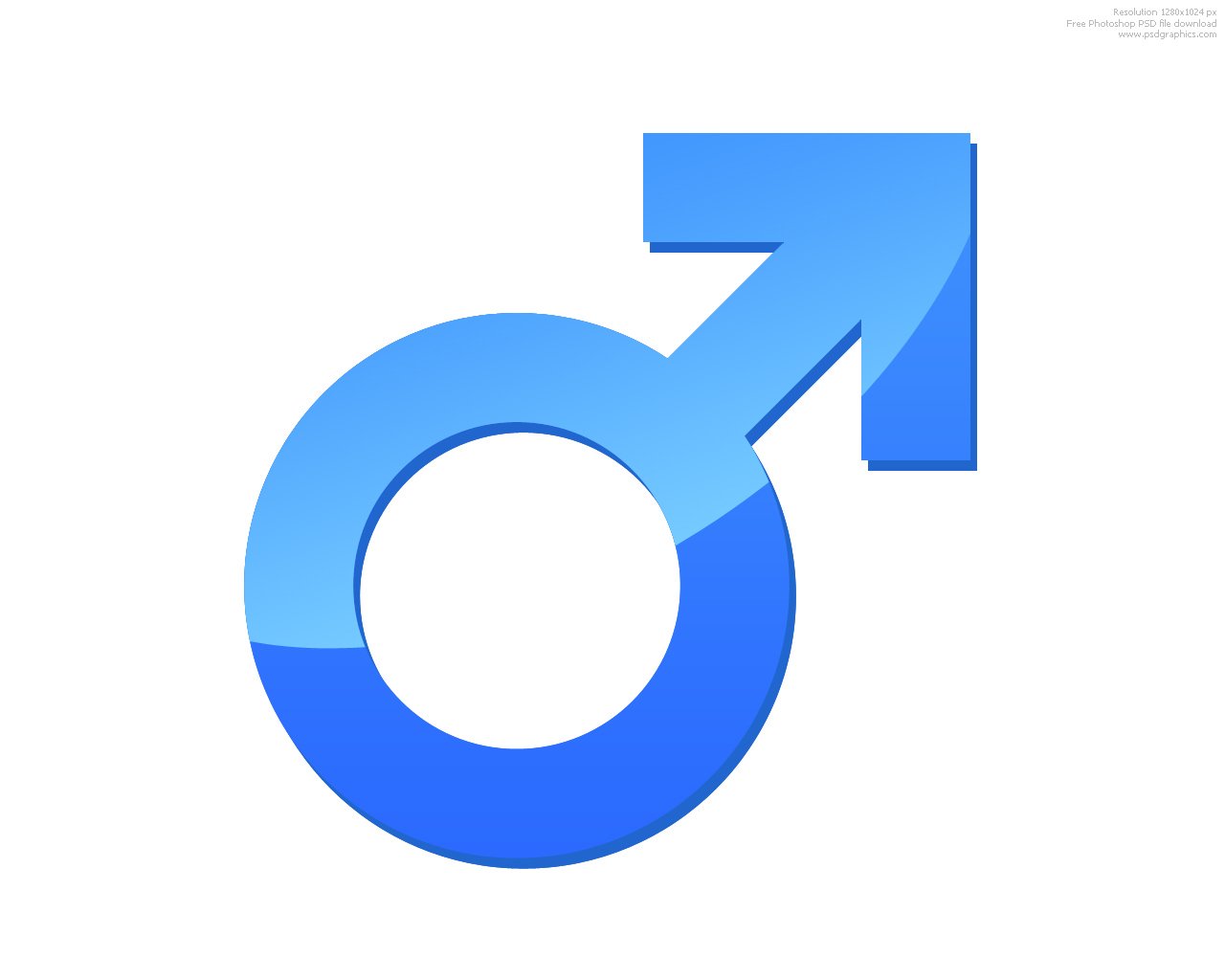 Male and female signs  PSDGraphics