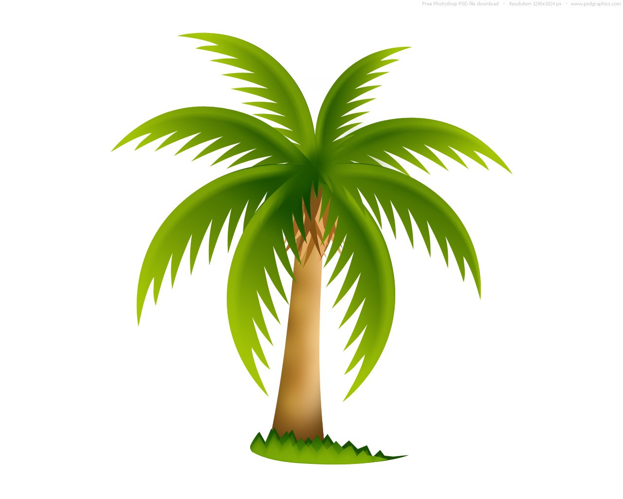 Palm tree, PSD web icon  PSDGraphics