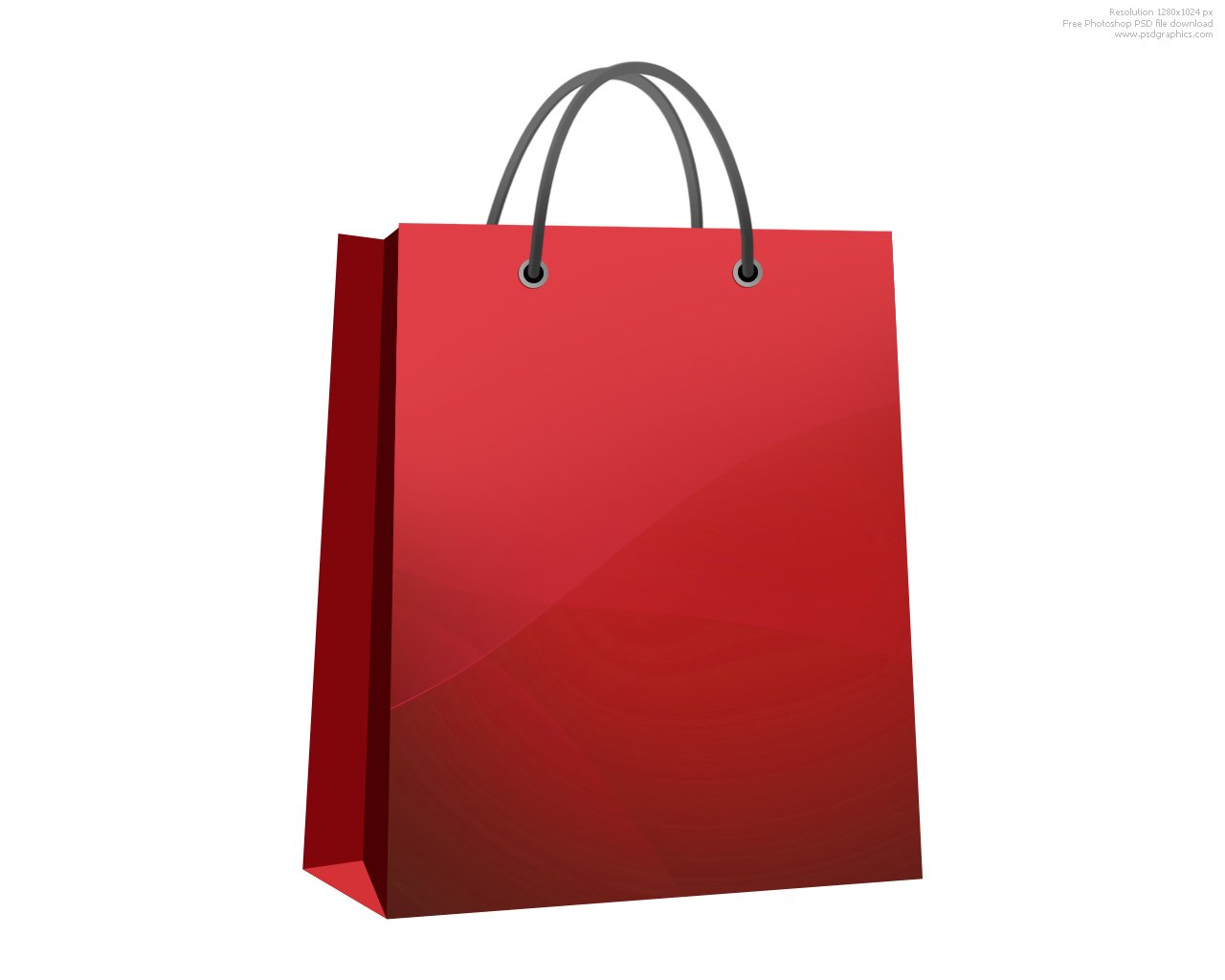 Shopping bag icon : d