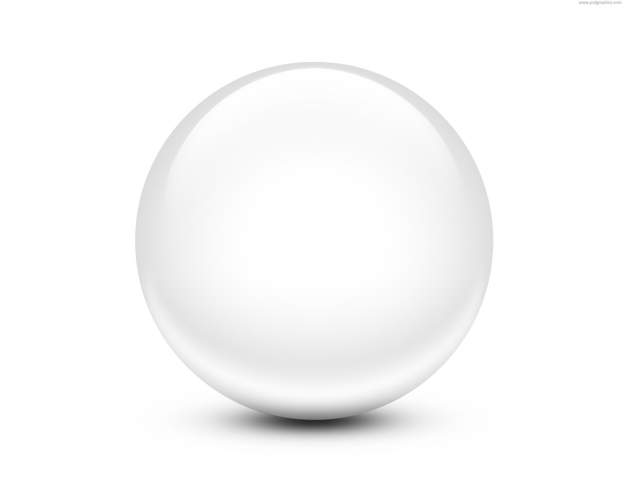 white crystal sphere