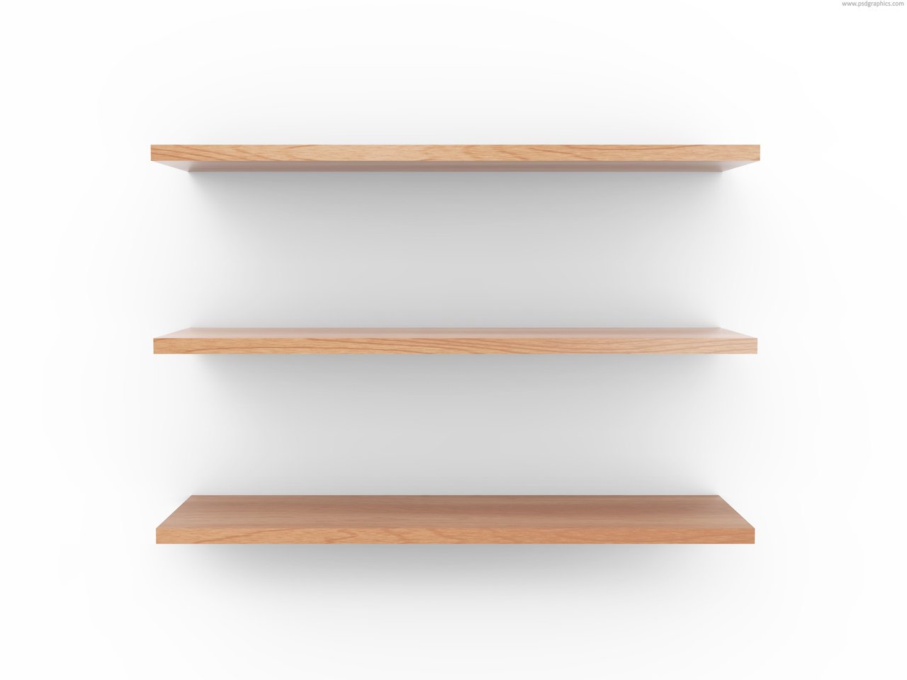 Medium size preview (1280x960px): Wooden shelf