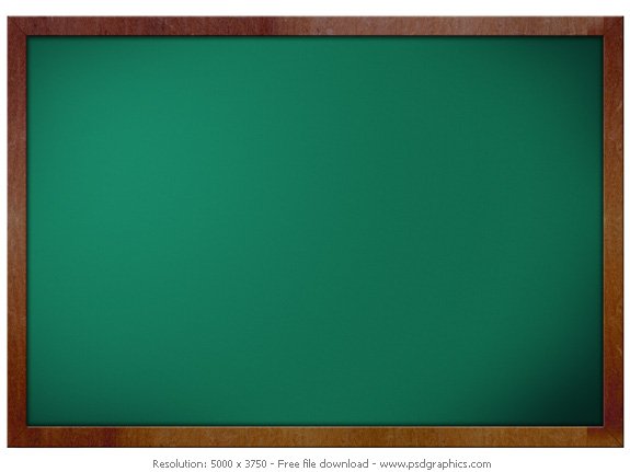 green blank blackboard