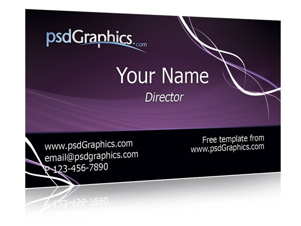 Purple business card template. June 1st, 2009 , Posted in Backgrounds, 