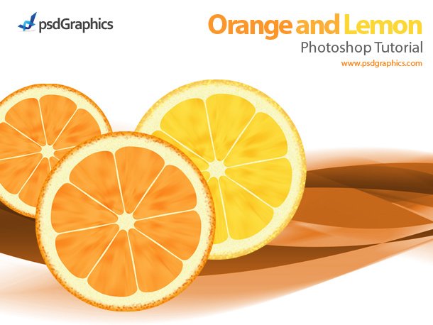 orange and lemon in photoshop