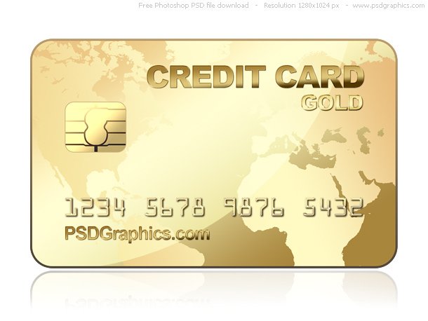 You might also like PSD credit card icon. gold card
