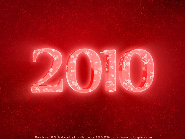 New year 39s 2010 on an abstract background Download blue and red concept 