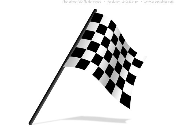 checkered flag graphics. Checkered flags PSD icon