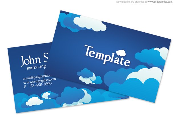 blue sky business card