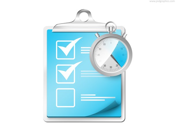 checklist stopwatch