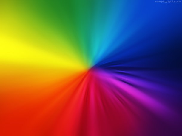 Blurry rainbow colors, abstract spectrum background