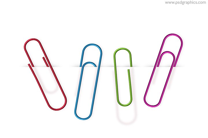 Paper clips PSD