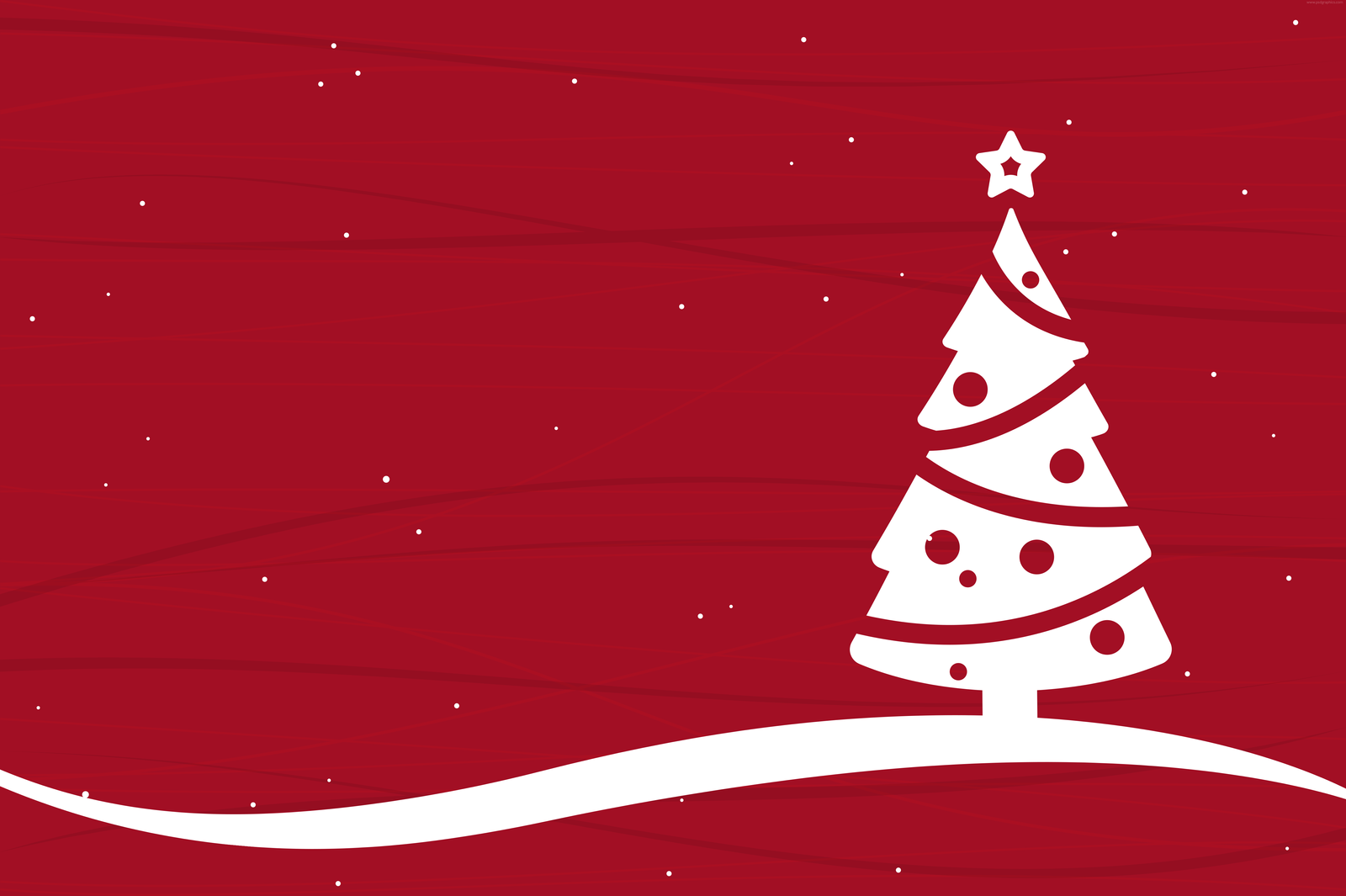 Christmas tree illustration PSDGraphics