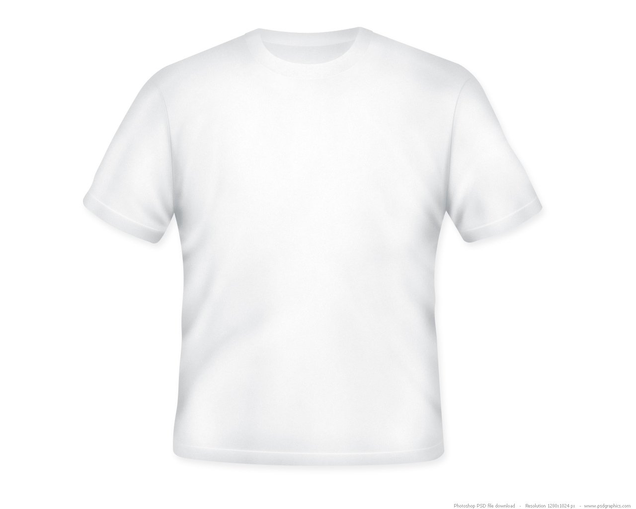 Download Blank white T-shirt (PSD) | PSDGraphics