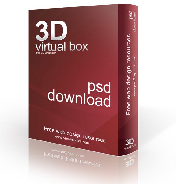 red 3d box