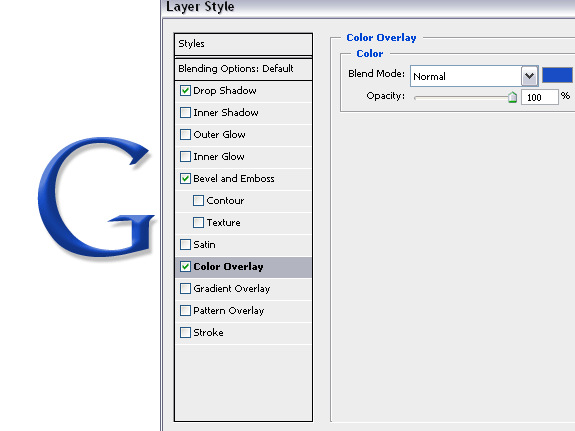 google color overlay