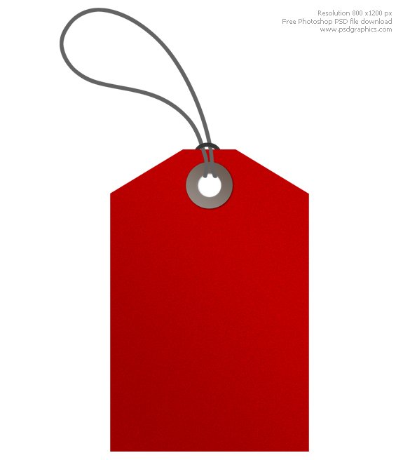 red sale tag