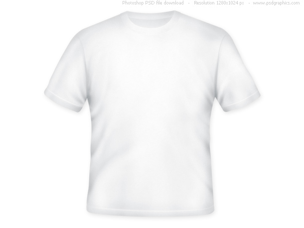 Blank white  T  shirt  PSD PSDGraphics