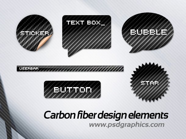 carbon fiber buttons