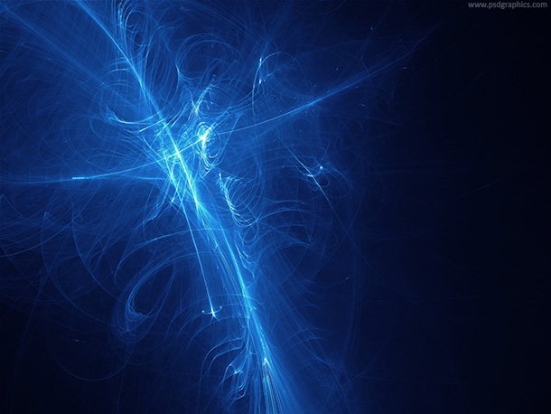 Blue fractal background