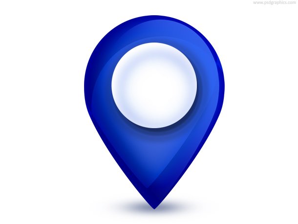 Map pointer icon (PSD)