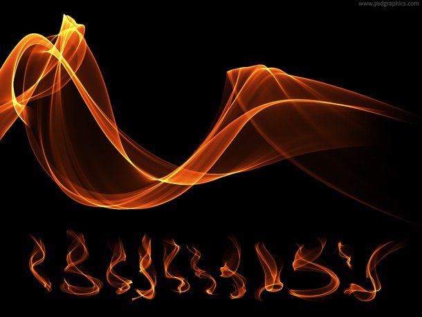 Flame effects PNG format